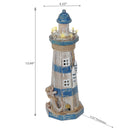 Wooden Led Lighthouse With Anchor