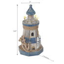 Wooden Led Lighthouse With Anchor