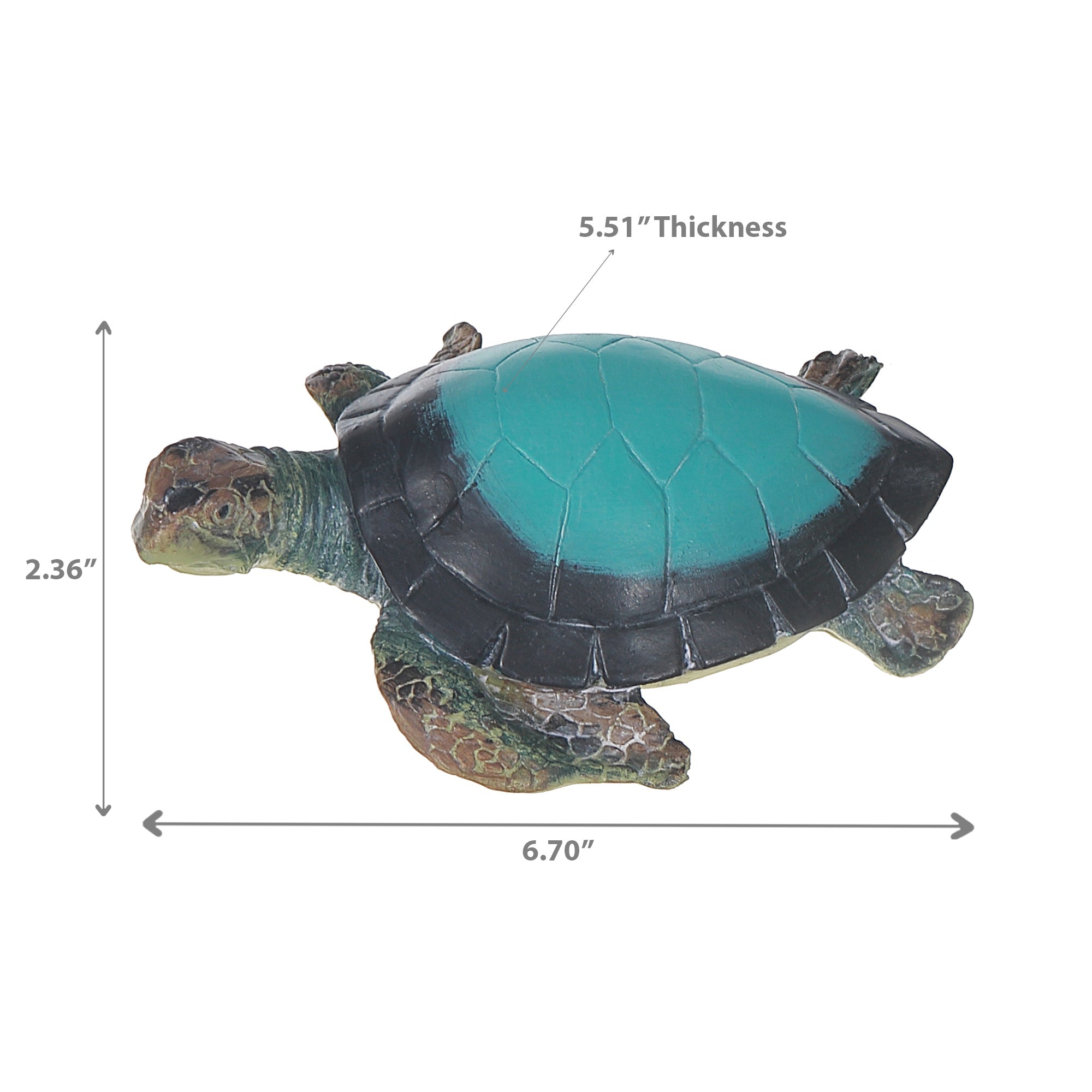 Decorative Turtle, Turtle Home Decor Figurine, Coastal Accent Ornament, Beach House Decoration, Tabletop Decorative Statue
