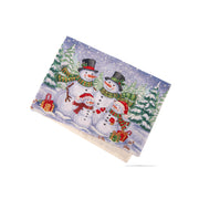 Tapestry Table Runner Snowman Family 36", Christmas, Table Runner, Holiday Decor