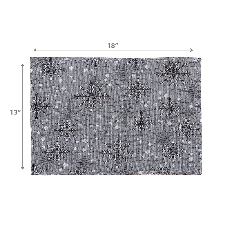 Tapestry Placemat Snowflake 13 X 18 - Set of 12