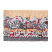 Tapestry Placemat Reindeer Village 13 X 18, Christmas, Placemat, Holiday Decor- Set of 12