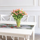 Tapestry Table Runner Birdhouse Cardinal 54"