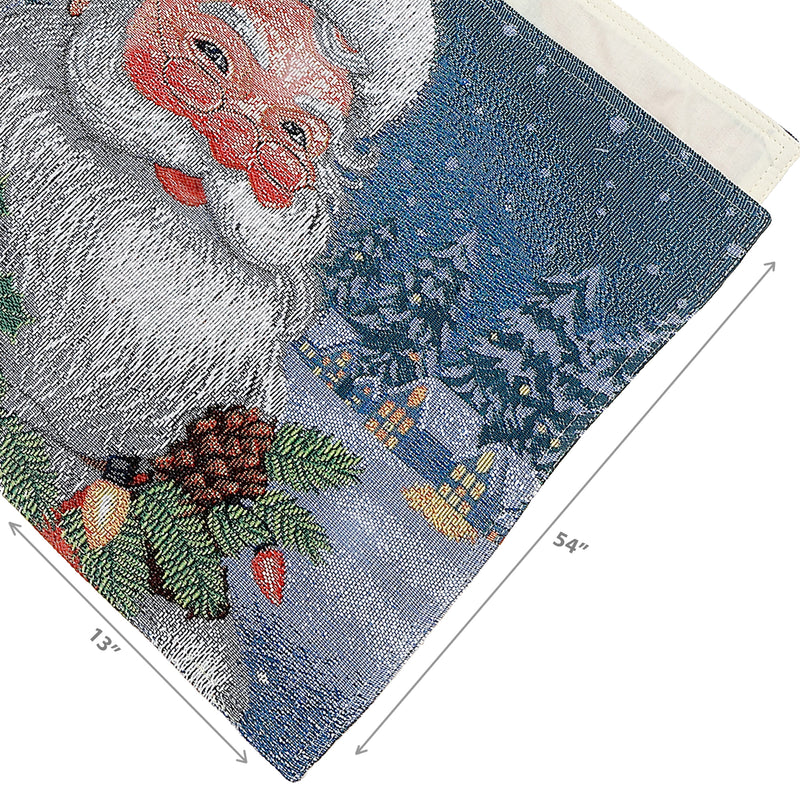 Tapestry Table Runner (Santa) (54")