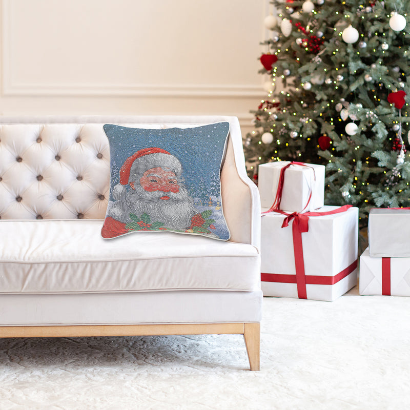 Tapestry Cushion (Santa) (18 X 18) - Set of 2