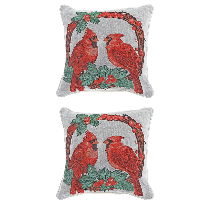 Tapestry Cushion (Double Cardinal) (18 X 18) - Set of 2