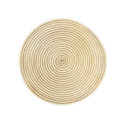 Woven Round Shimmer Placemat – Gold, Elegant Holiday Table Set of 12