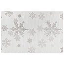 Vinyl Placemat (Silver Snowflakes) - Set of 12