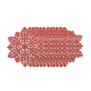 Pvc Cut Out Snowflake Placemat (Red) - Set of 12