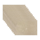 Pvc Rect. Cut Out Snowflake Placemat (Gold) - Set of 12