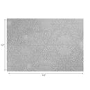 Pvc Rect. Cut Out Snowflake Placemat (Silver) - Set of 12