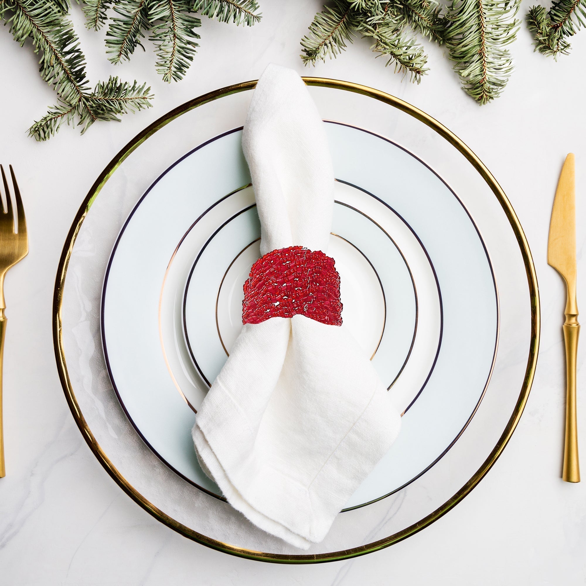 Maison Concepts Beaded Napkin Ring