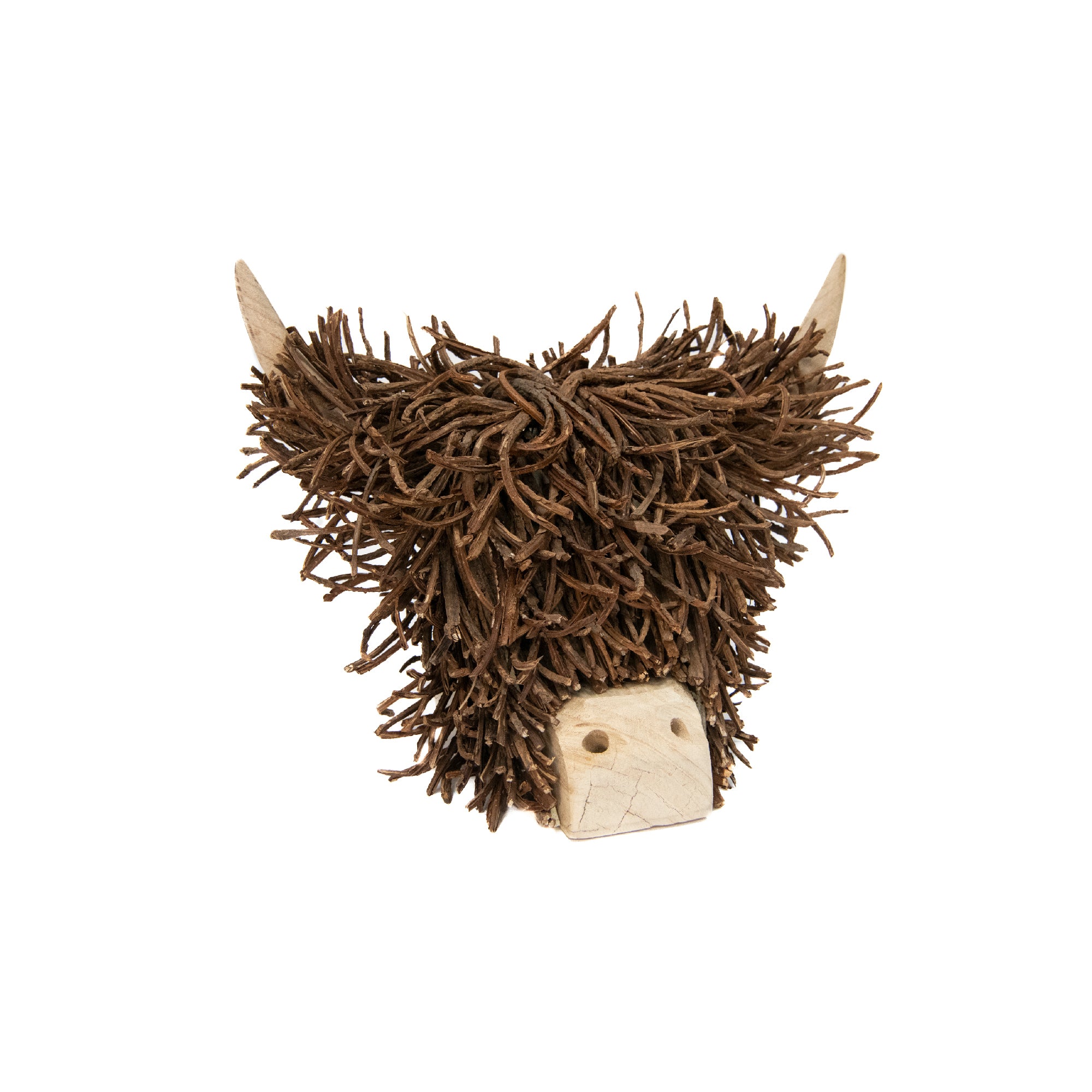 Rattan Ox Head Decor, Holiday Decor