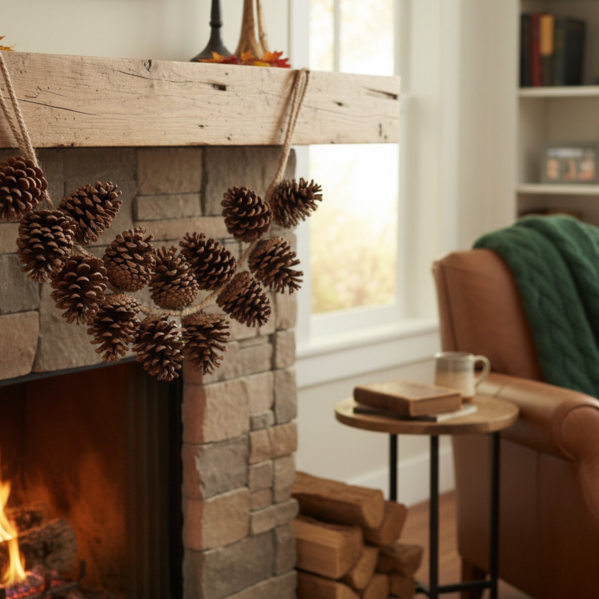2' Hanging Pinecone Brown, Christmas, Holiday Decor