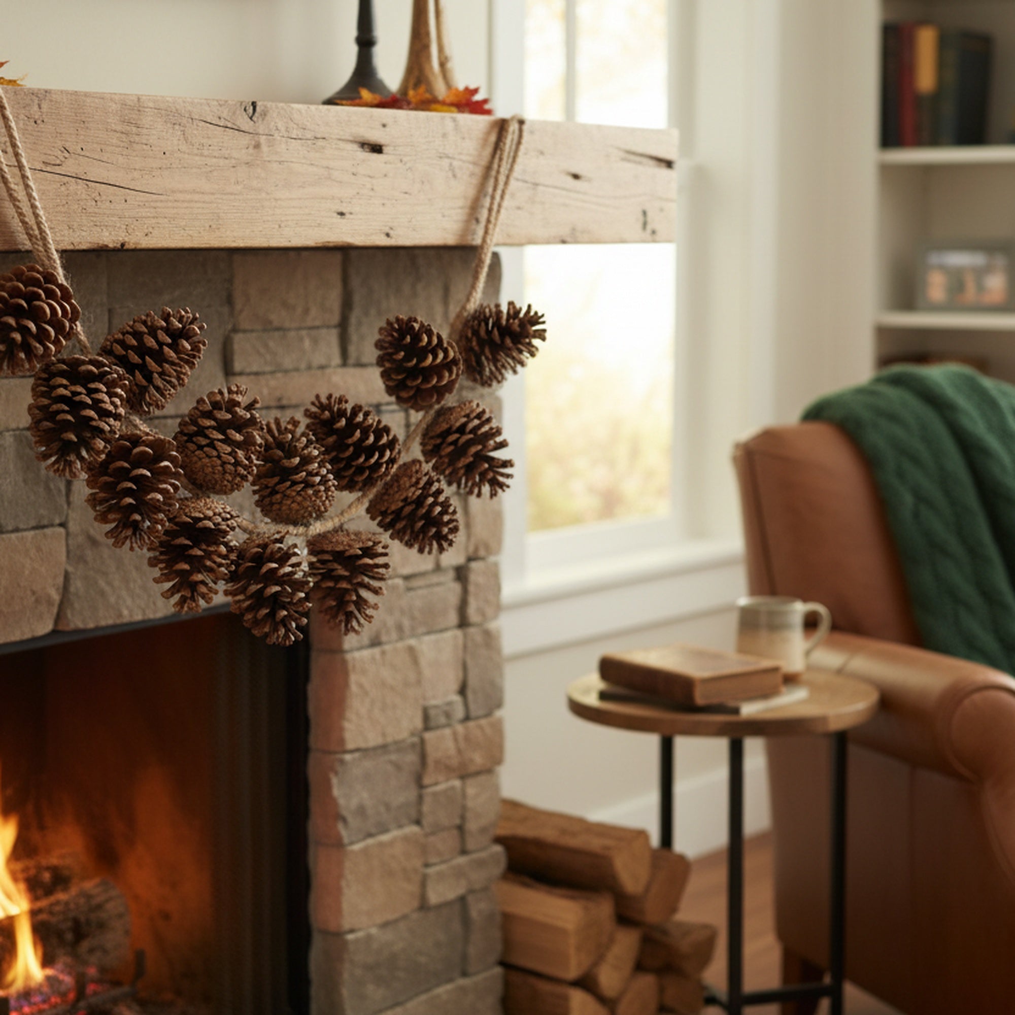 2' Hanging Pinecone Brown, Christmas, Holiday Decor