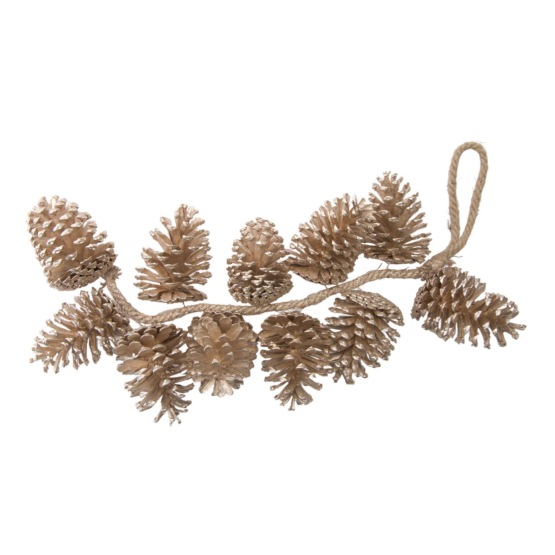 2' Hanging Pinecone Gold, Christmas, Holiday Decor