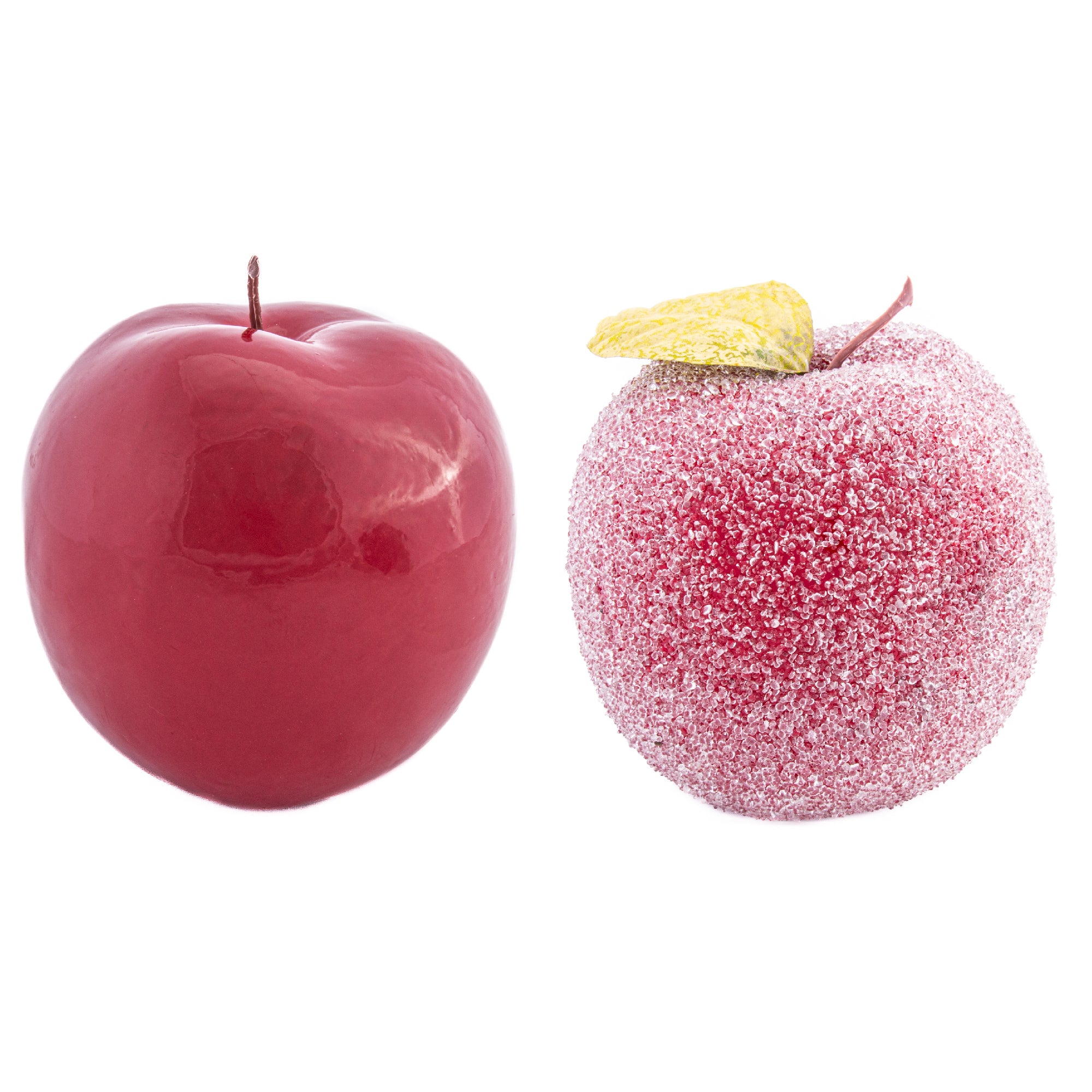 5" Apple Ornament Assorted, Ornament, Holiday Decor- Set of 2