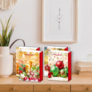 Christmas Gift Bags (Gold Decorations) (Asstd) (Medium) - Set of 12