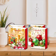 Christmas Gift Bags Set of 12 Gold Decorations X-Large – Holiday Packaging, Christmas Gift Bags, Festive Party Bags