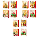 Christmas Gift Bags (Gold Decorations) (Asstd) (X-Large) - Set of 12