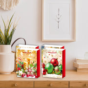 Christmas Gift Bags Set of 6 Gold Decorations 2XL – Holiday Packaging, Christmas Gift Bags, Festive Party Bags