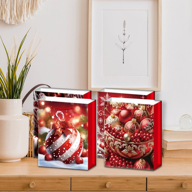 Christmas Gift Bags (Red Ornaments) (Asstd) (X-Large) - Set of 12