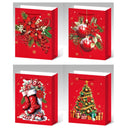 Christmas Gift Bags (Red Decorations) (Asstd) (Large) - Set of 12