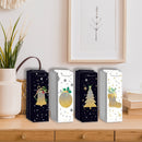 Christmas Wine Gift Bags (Glitter Icon) (Asstd) - Set of 12