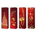 Christmas Wine Gift Bags (Festive Red) (Asstd) - Set of 12
