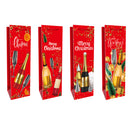 Christmas Wine Gift Bags (Wine Merry Christmas) (Asstd) - Set of 12