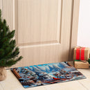 Printed Rubber Mat (Snowman With Sled)