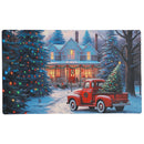 Printed Rubber Mat (Red Truck With Tree)