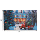 Printed Rubber Mat (Red Truck With Tree)