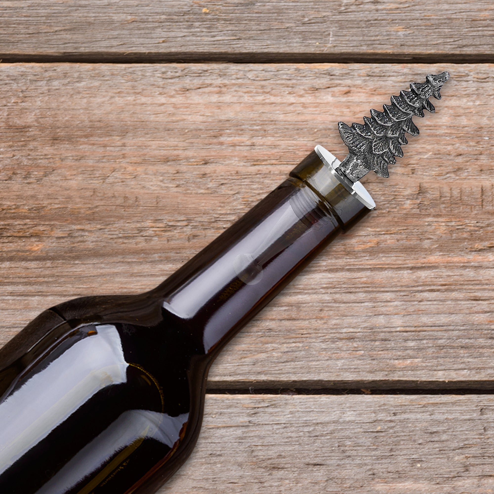 Christmas Wine Bottle Stopper Tree, Holiday Barware, Festive Wine Accessories