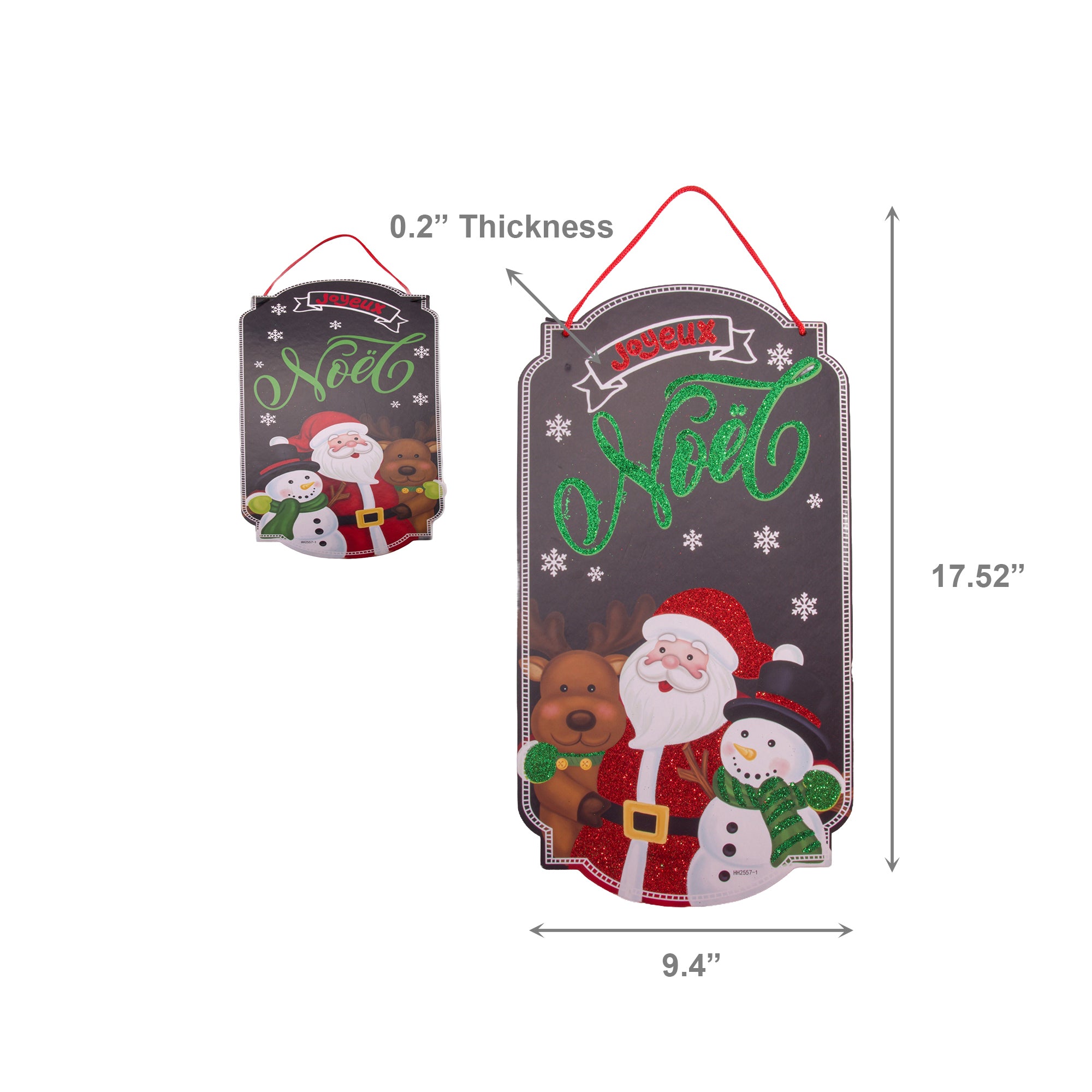 Foam Board Wall Decor Joyeux Noel, Christmas, Wall Decor, Holiday Decor- Set of 2