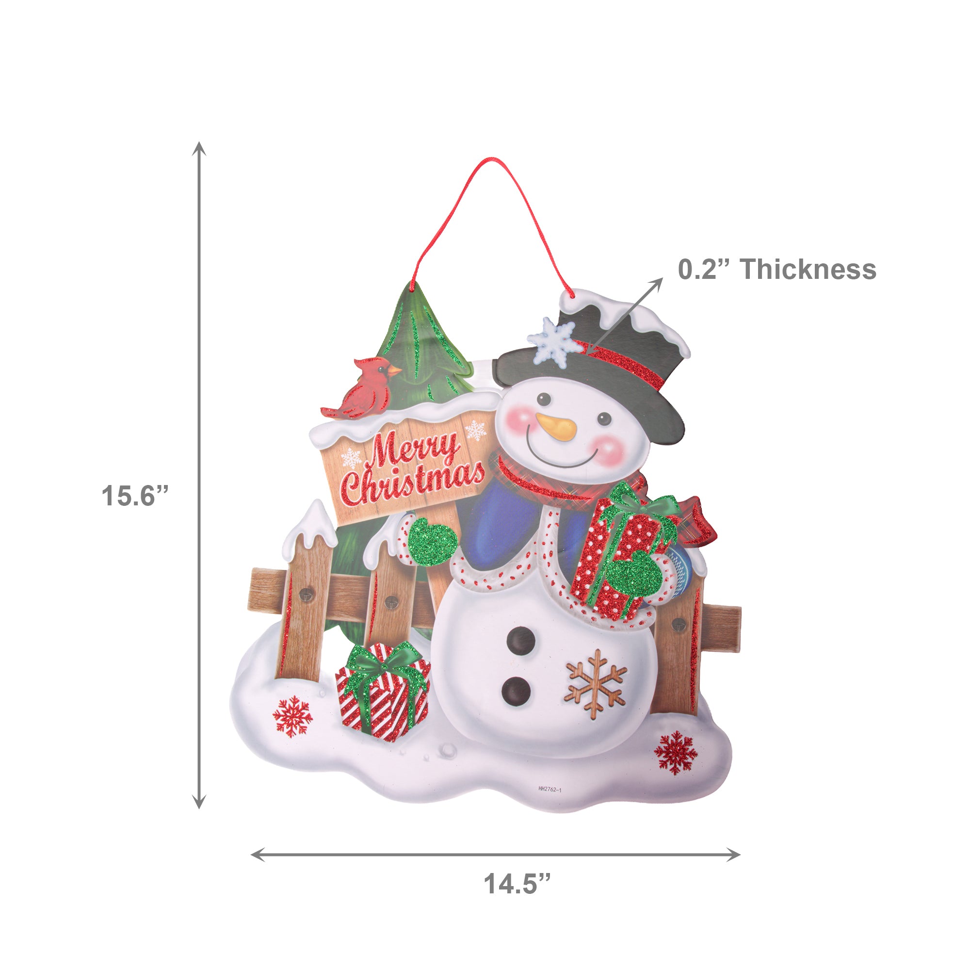 Foam Board Wall Decor Snowman with Merry Christmas Sign, Christmas, Wall Decor, Holiday Decor- Set of 2