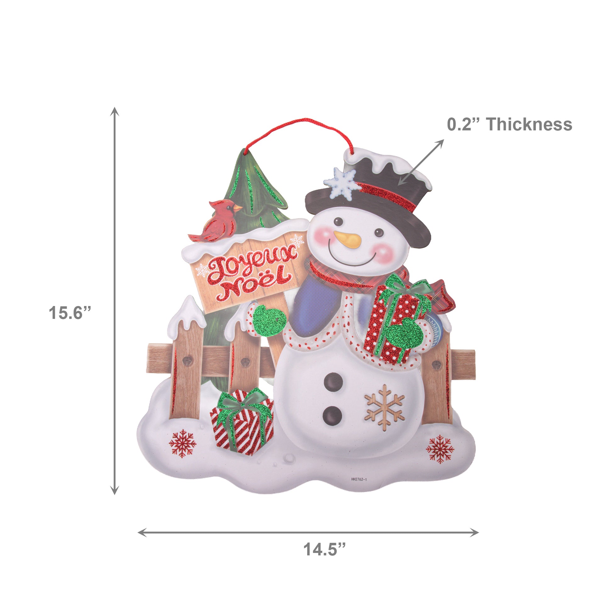 Foam Board Wall Decor Snowman with Joyeux Noel Sign, Christmas, Wall Decor, Holiday Decor- Set of 2