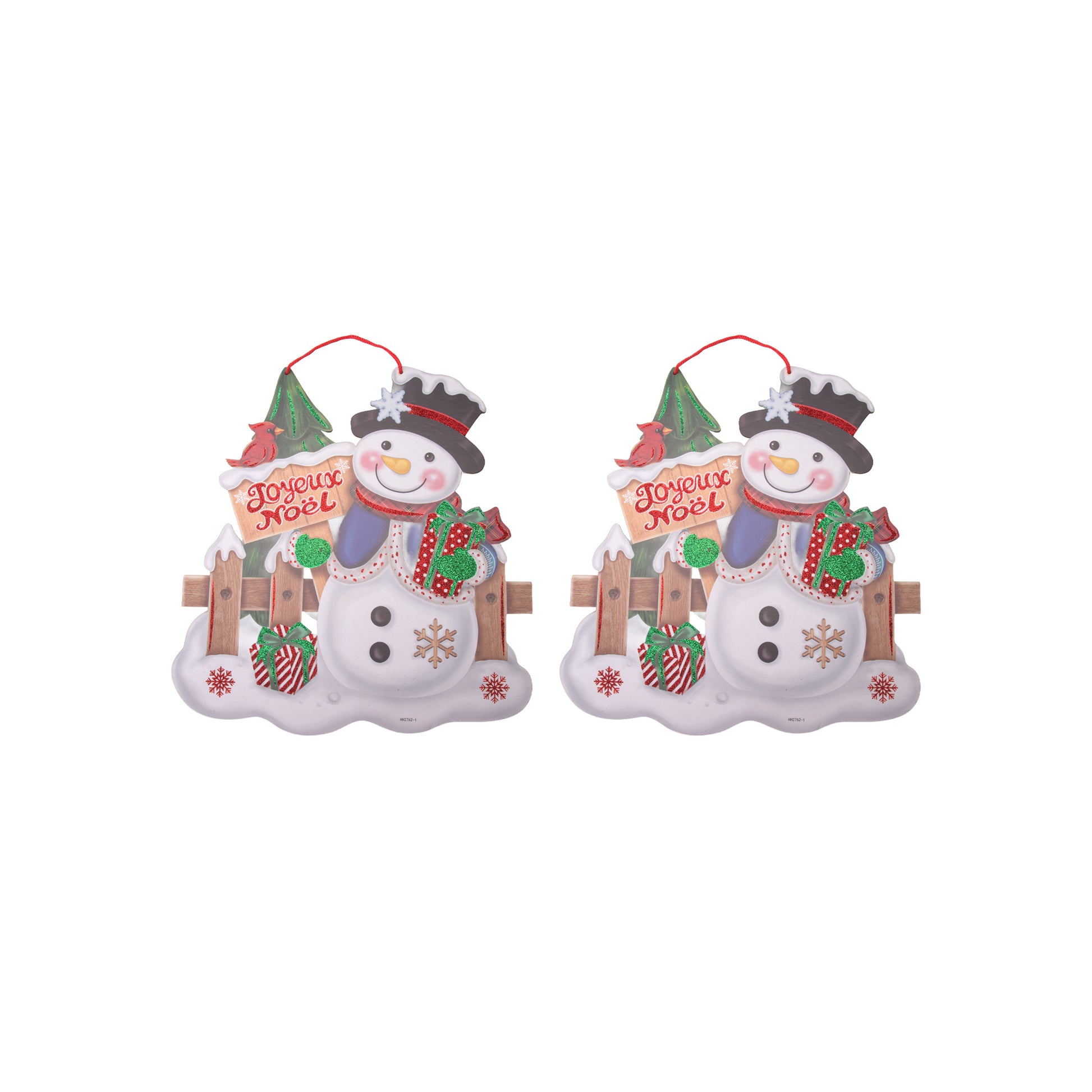 Foam Board Wall Decor Snowman with Joyeux Noel Sign, Christmas, Wall Decor, Holiday Decor- Set of 2