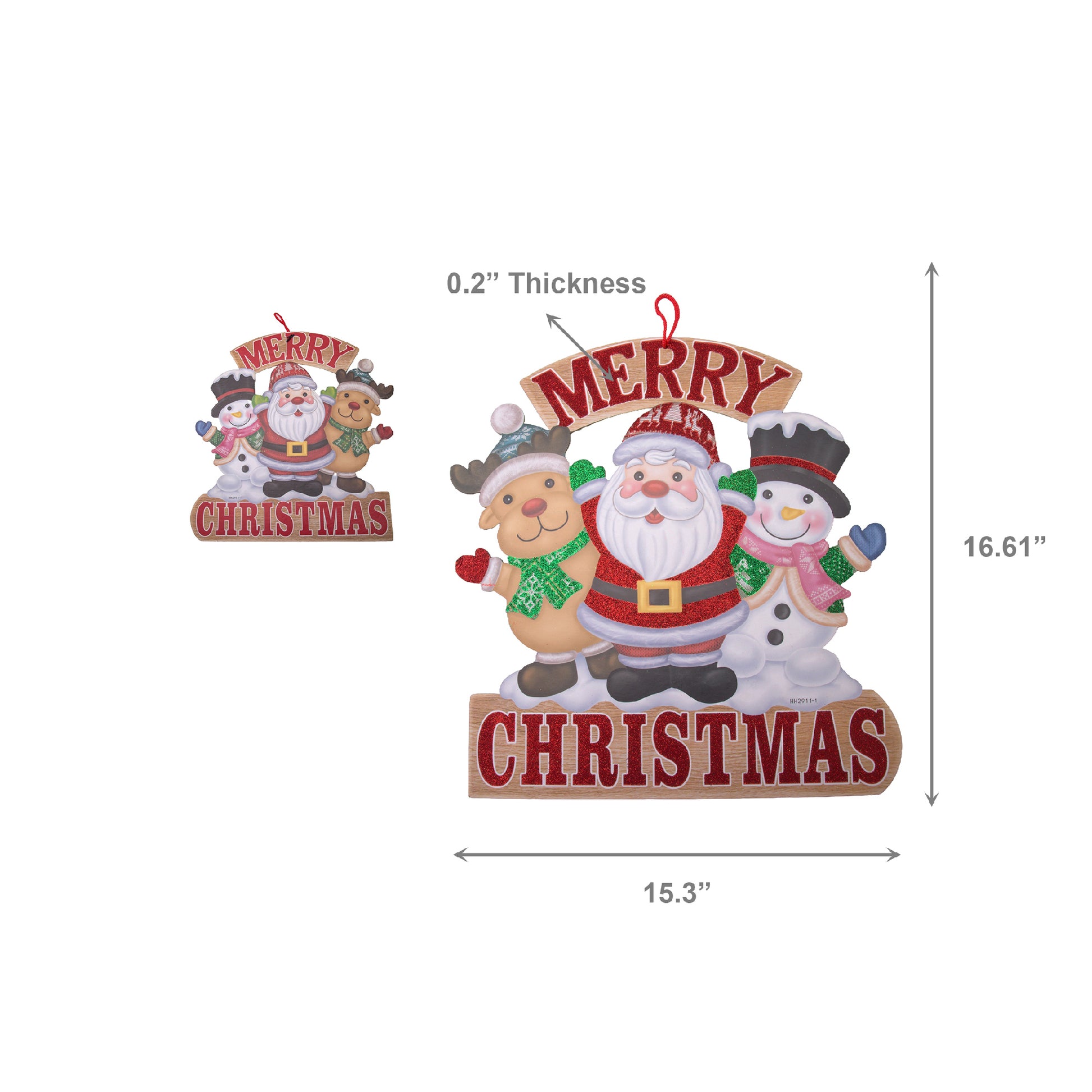 Foam Board Wall Decor Merry Christmas Cheer, Christmas, Wall Decor, Holiday Decor- Set of 2