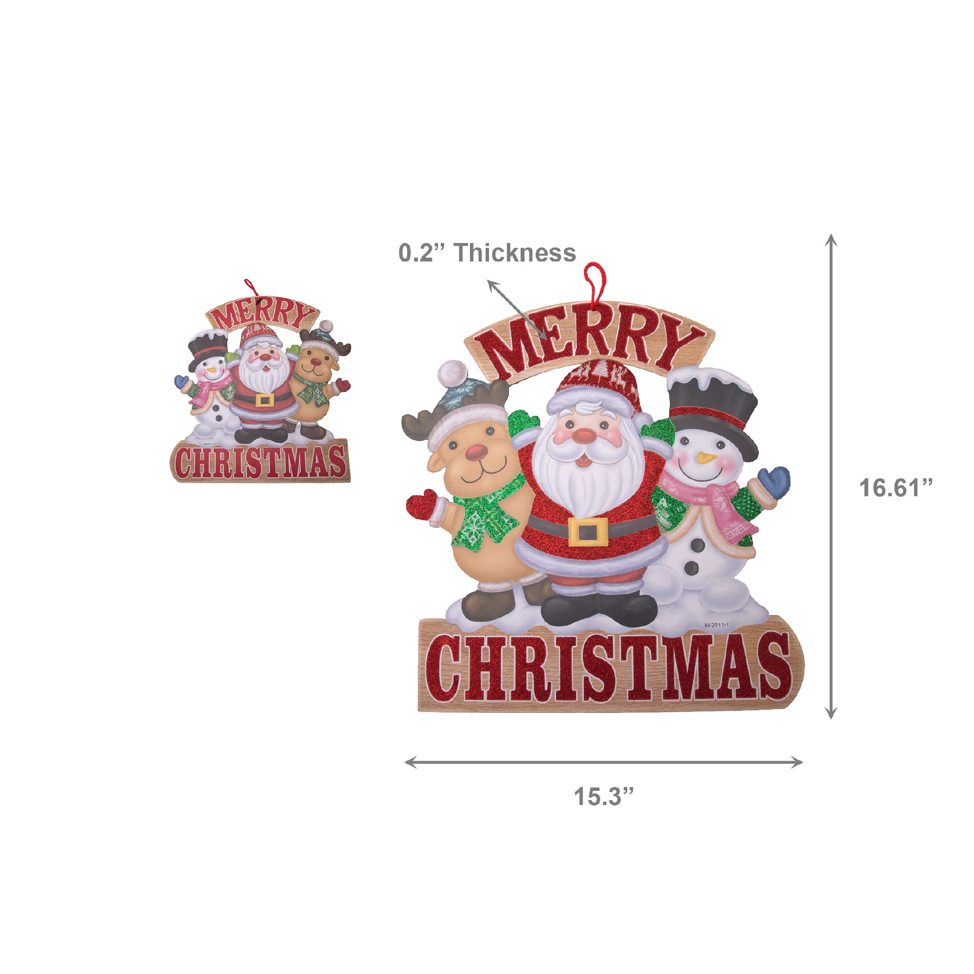 Foam Board Wall Decor Merry Christmas Cheer, Christmas, Wall Decor, Holiday Decor- Set of 2