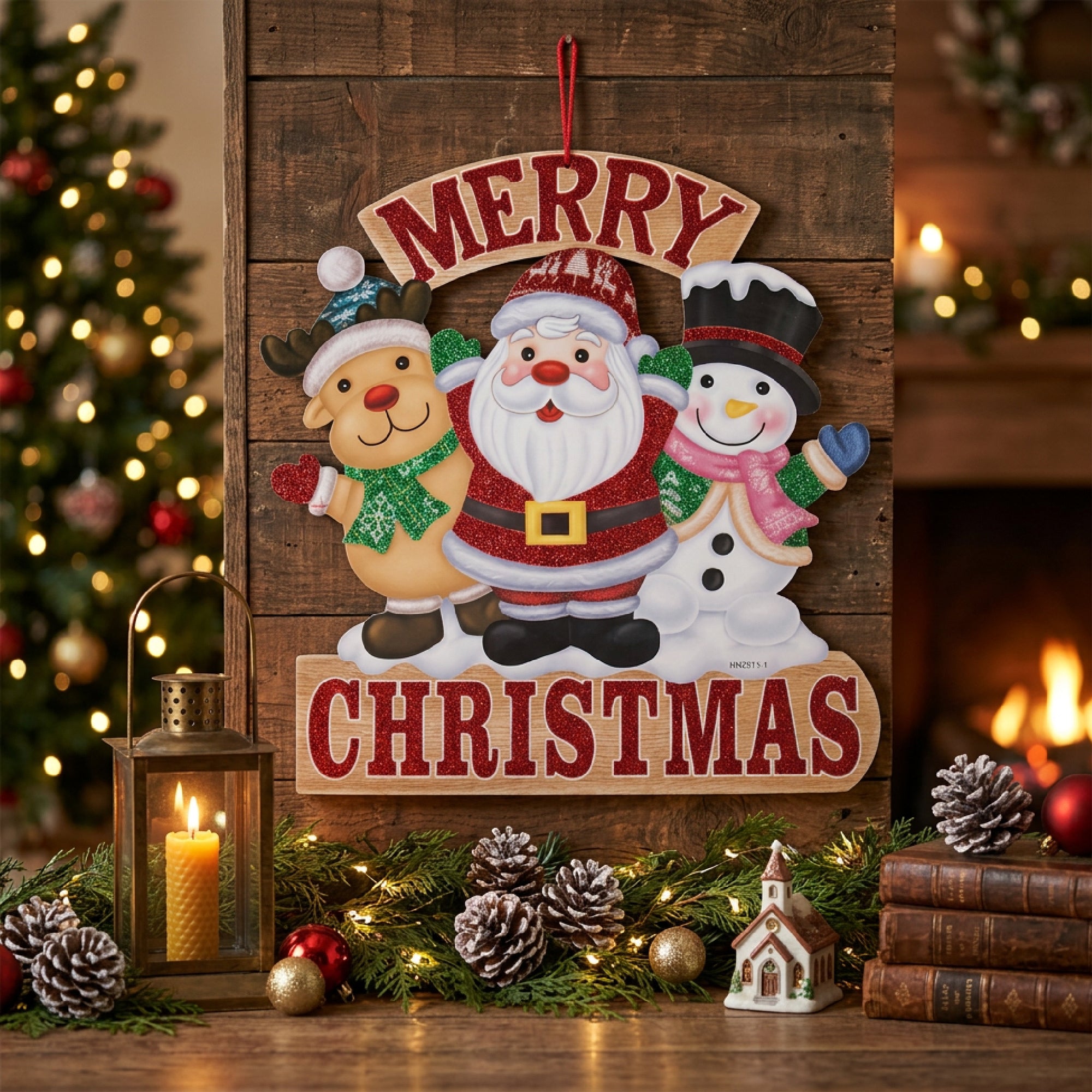 Foam Board Wall Decor Merry Christmas Cheer, Christmas, Wall Decor, Holiday Decor- Set of 2