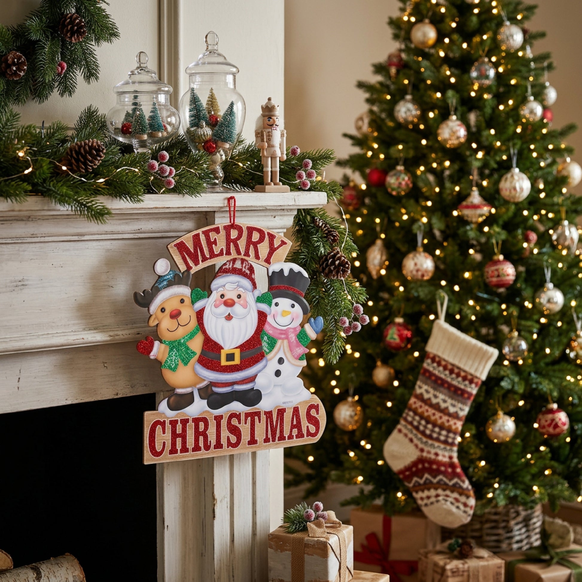 Foam Board Wall Decor Merry Christmas Cheer, Christmas, Wall Decor, Holiday Decor- Set of 2