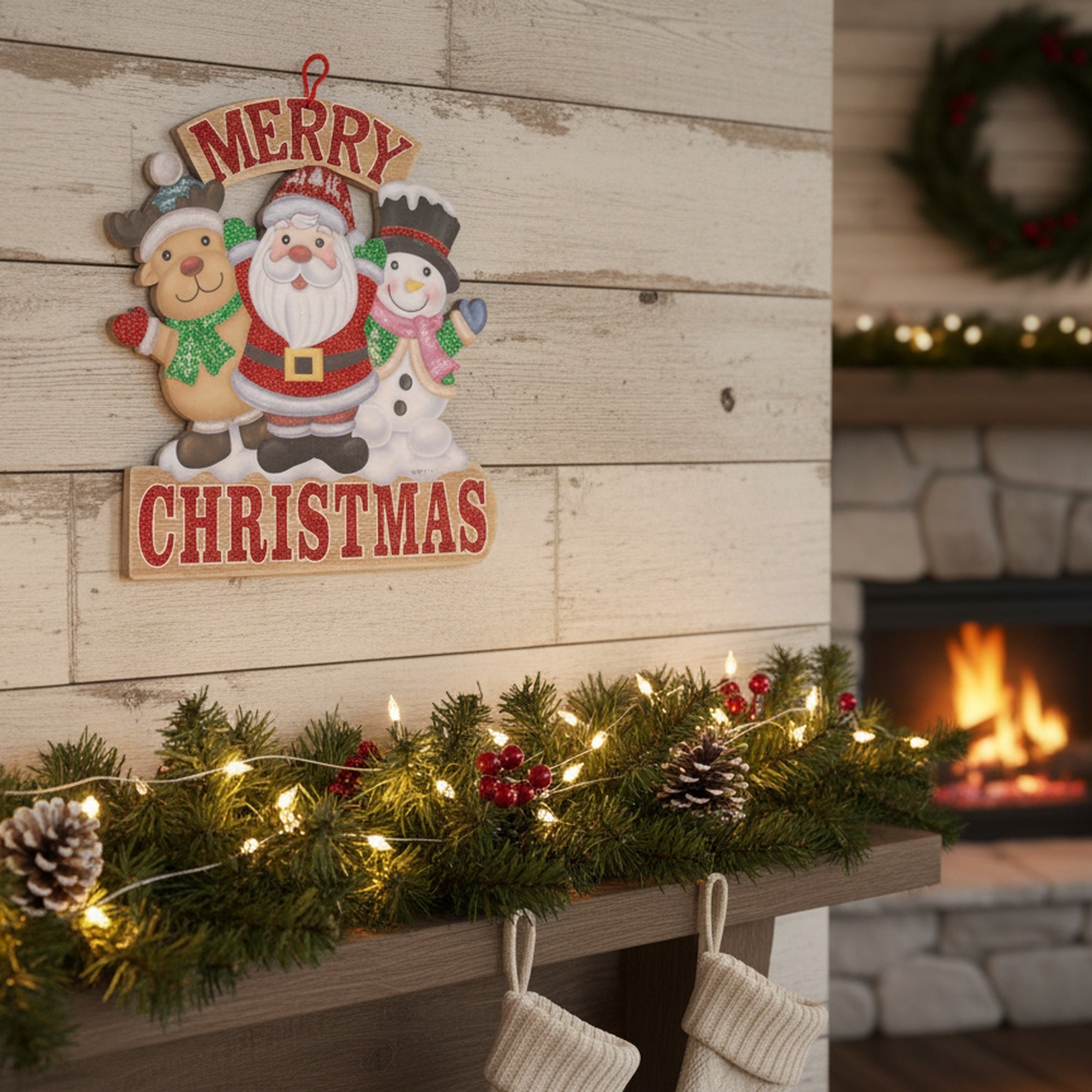Foam Board Wall Decor Merry Christmas Cheer, Christmas, Wall Decor, Holiday Decor- Set of 2