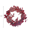 Burgundy Felt Eucalyptus Wreath