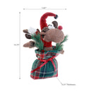 Moose Plush Sitting In Sack