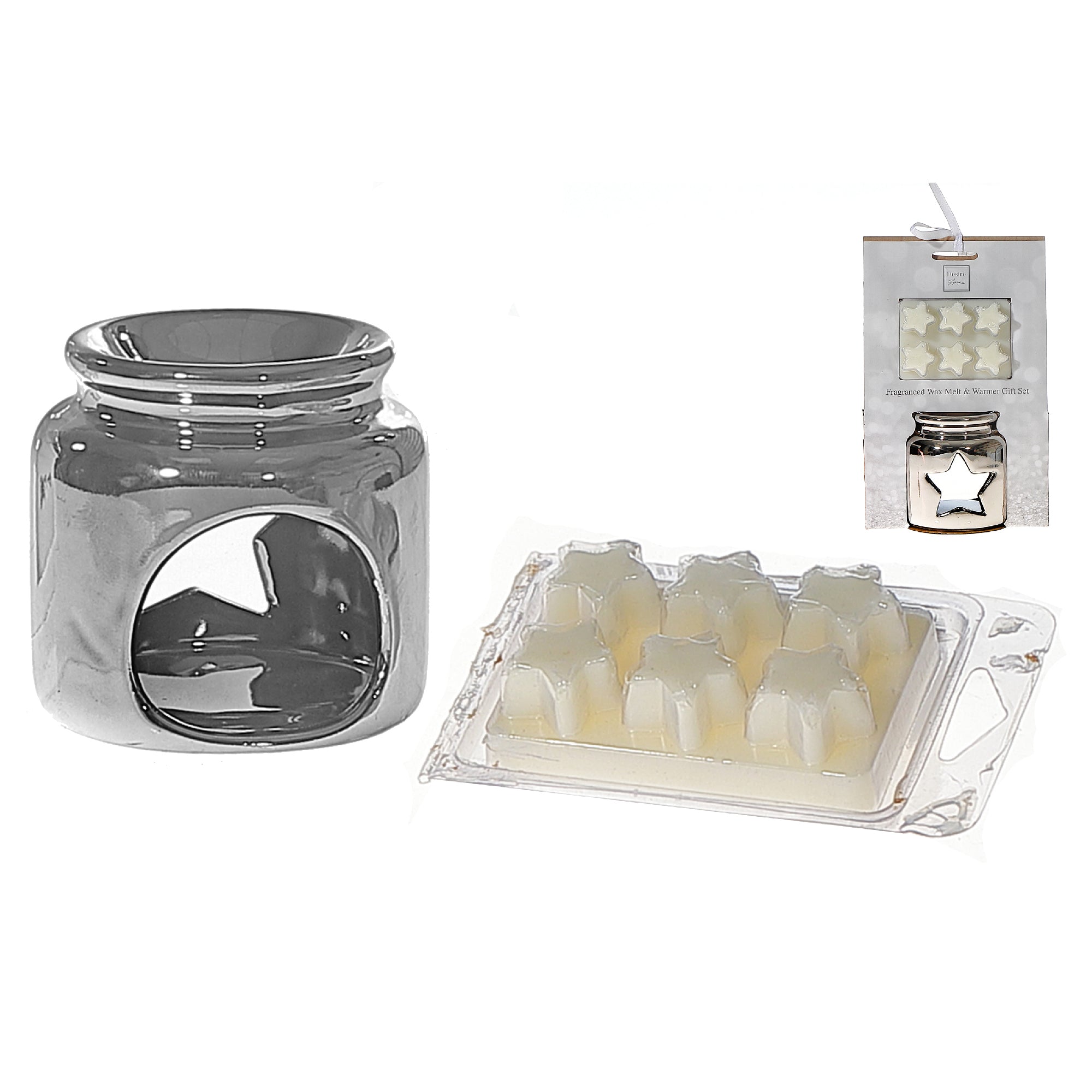 Ceramic Wax Melt Star Burner Set Vanilla, Wax Melt Burner, Aromatherapy Oil Burner