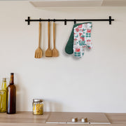 14" Oven Mitts Set of 2 Presents – Christmas Kitchen Accessory, Holiday Cooking, Festive Oven Glove