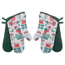14" Oven Mitts (2Pcs) (Presents) - Set of 2