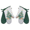 14" Oven Mitts (2Pcs) (Christmas Tree) - Set of 2