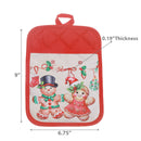 Pot Holder With Pocket (Gingerbread) - Set of 6